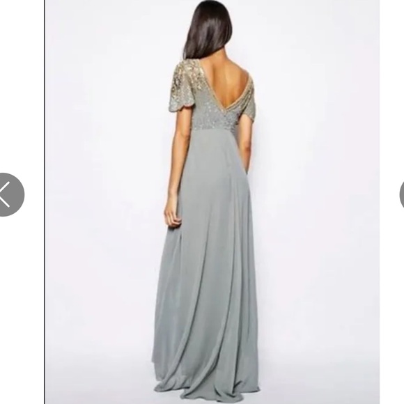 Embellished Maxi Occassion Dress - Picture 9 of 17